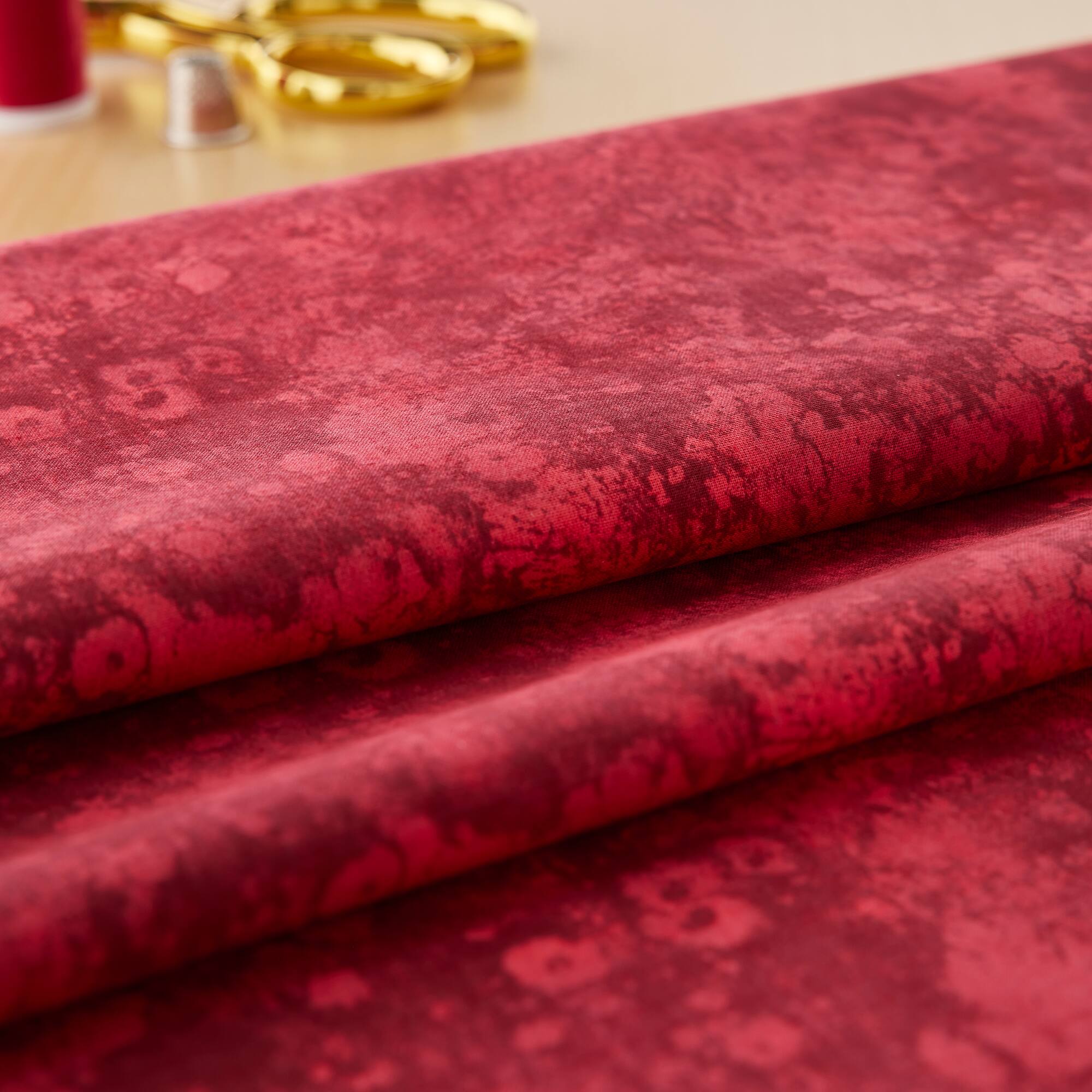 Fabric Traditions Red Texture Cotton Fabric